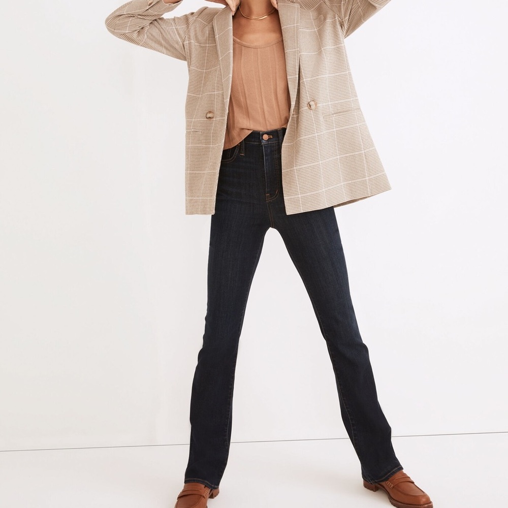 Madewell 11" High-Rise Skinny Flare Jeans in Larkspur Wash: TENCEL™ Denim